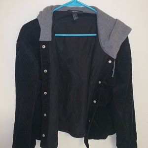 Black denim jacket